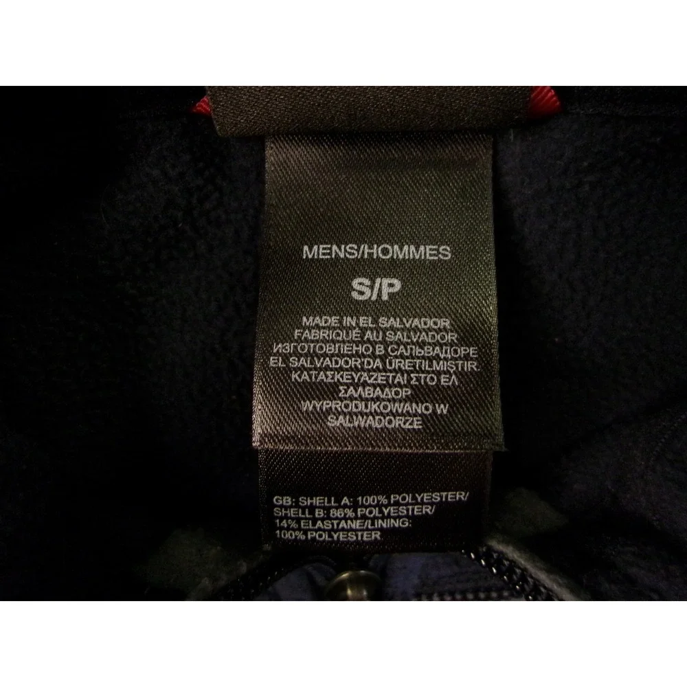 The North Face FlashDry Mens Navy Blue Grey 1/4 Zip Fleece Pullover C741‎ S